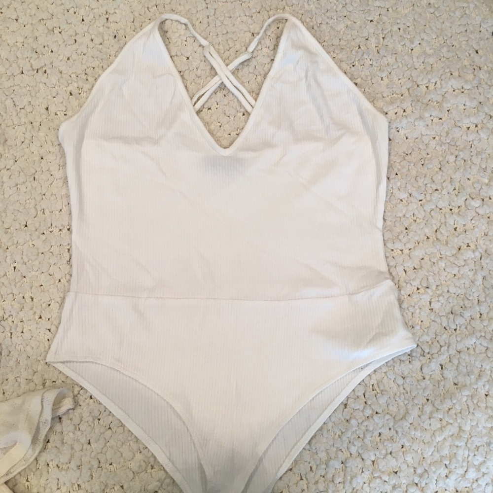 V neck bodysuit